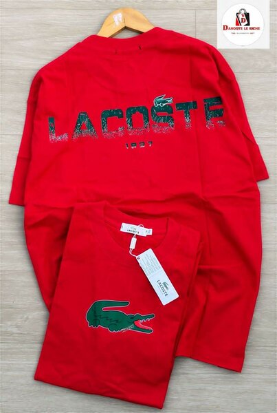 Lacoste T-shirt rouge homme