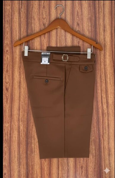 Pantalon marron élégant homme