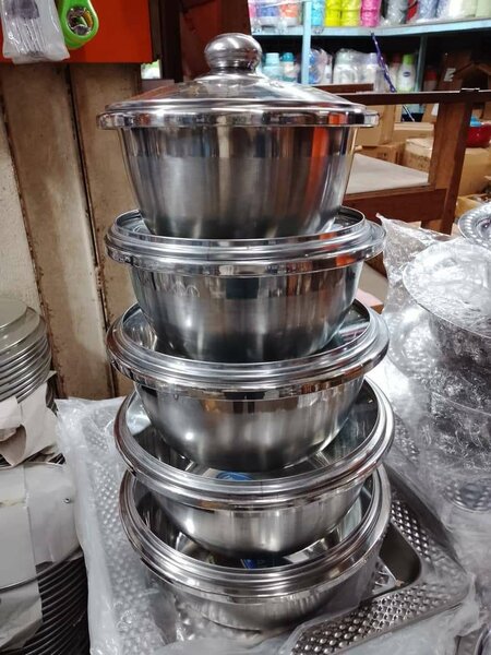 Ensemble de bols inox empilables