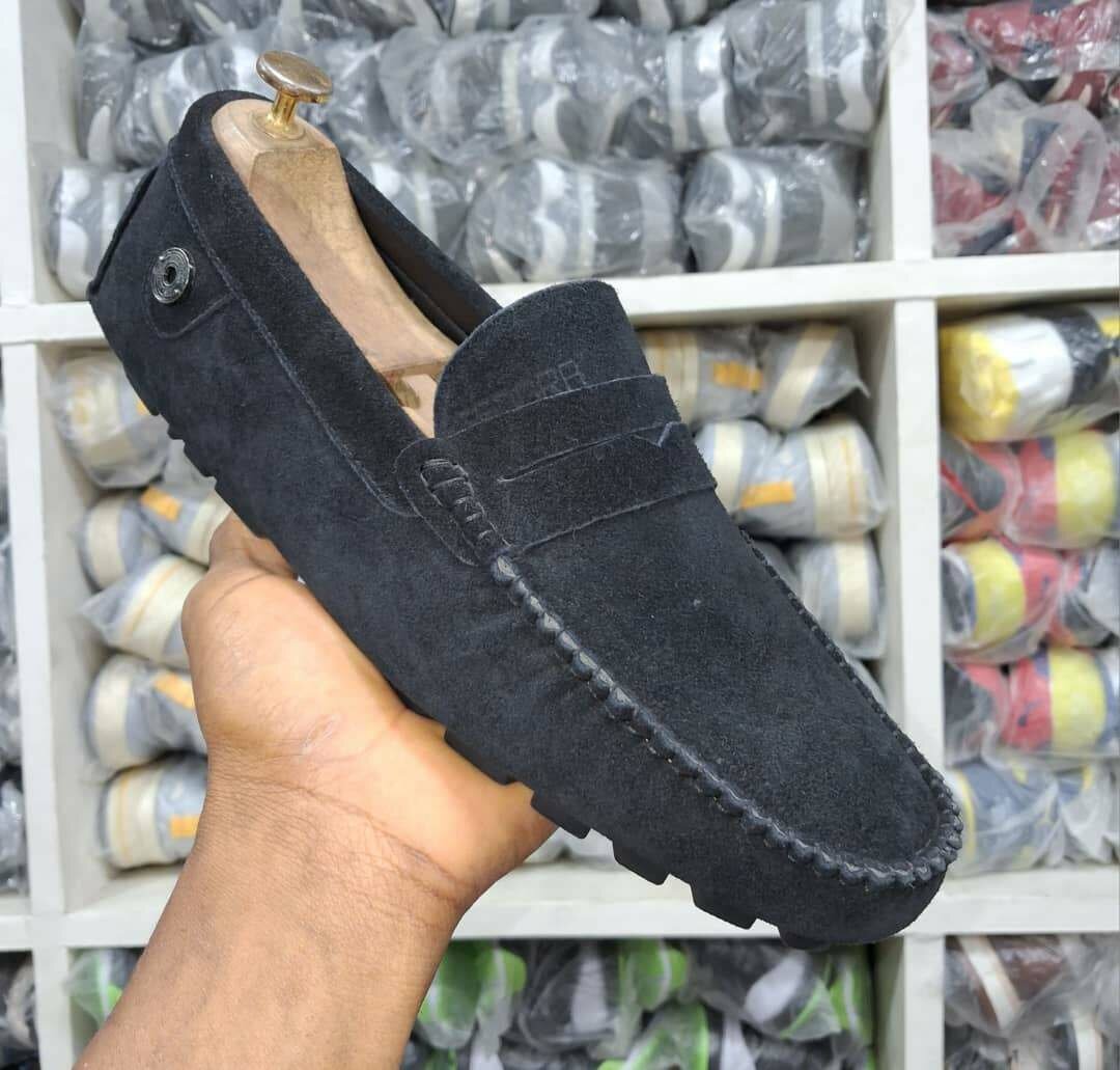 Mocassins en cuir suédé élégants