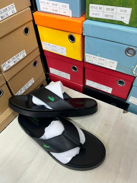 Sandales en cuir noires