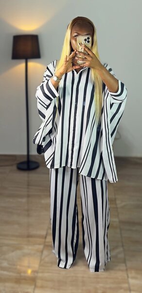 Ensemble pyjama rayé femme chic