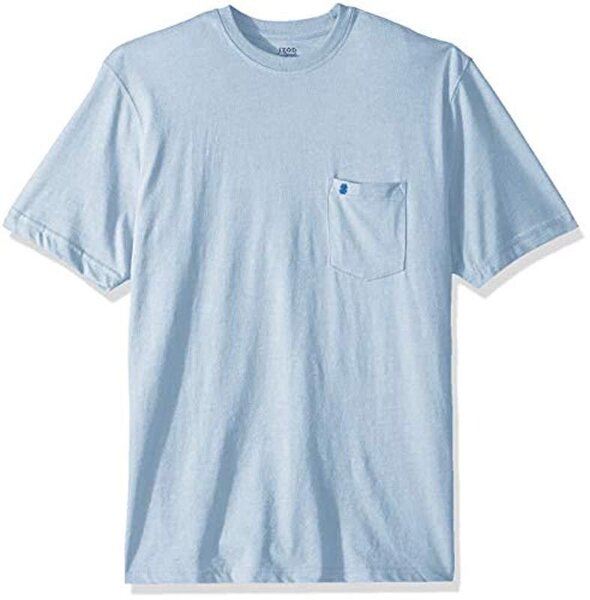 T-shirt homme bleu clair avec poche