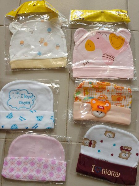 Lot de Bonnet Bébé Coton Doux