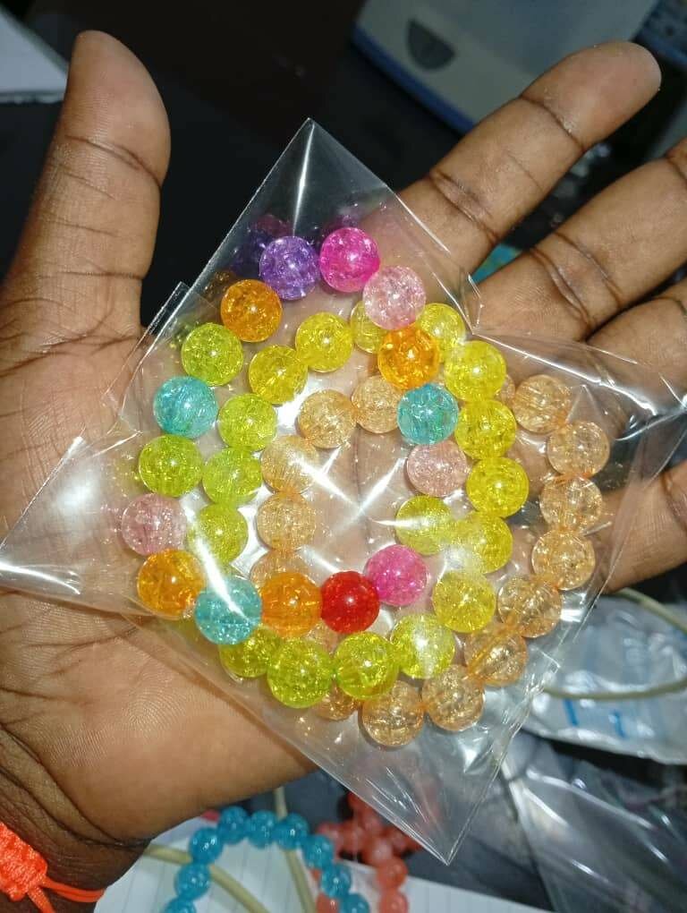 Bracelet en perles scintillantes