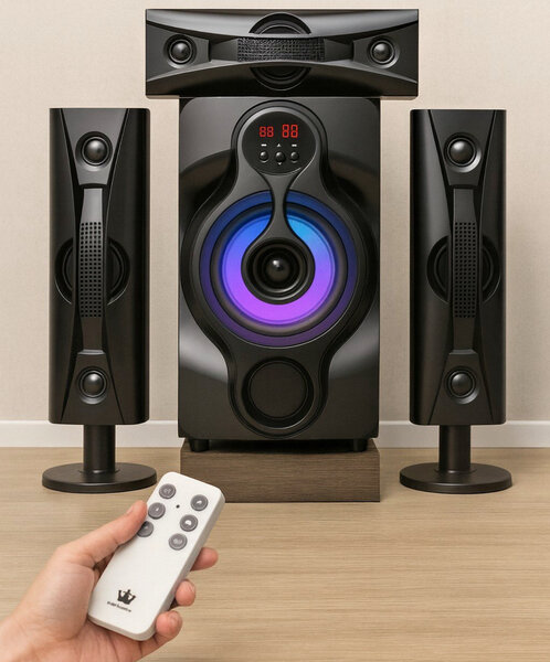 Système audio Bluetooth avec éclairage LED