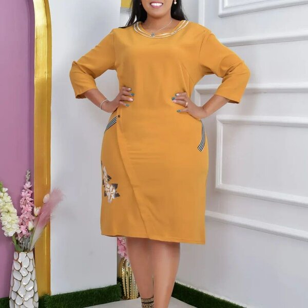 Robe élégante à manches longues