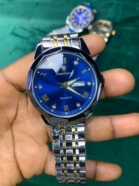 Montre homme acier inoxydable luxe