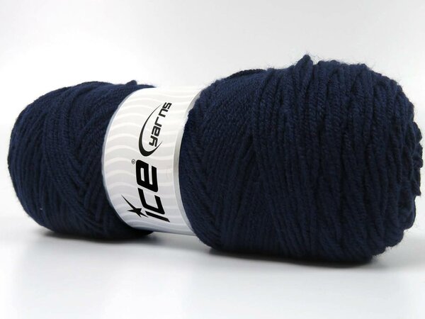 Fil à tricoter bleu marine