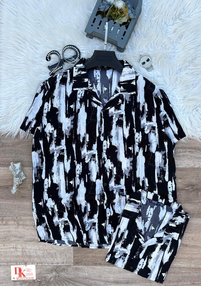 Chemise à motifs homme