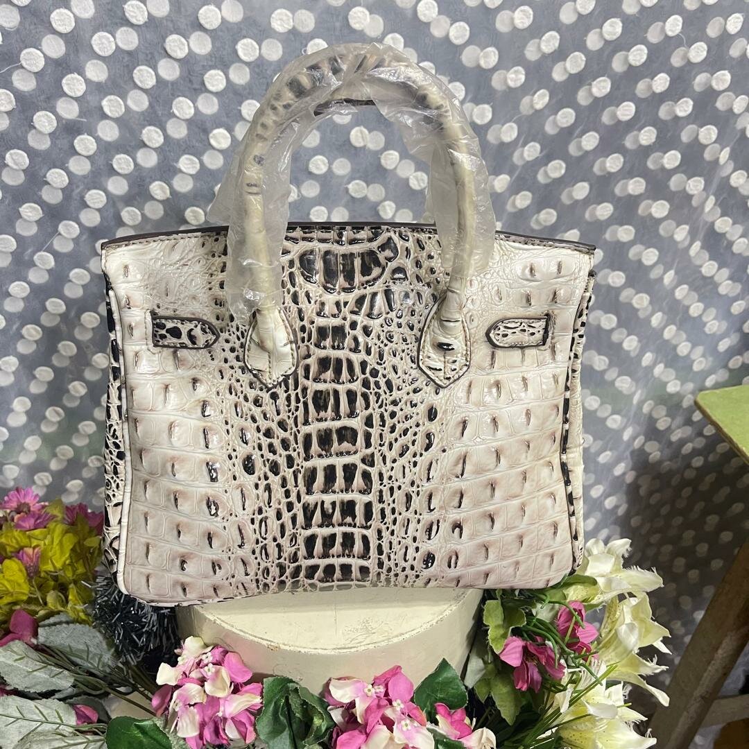 Sac à main en cuir crocodile