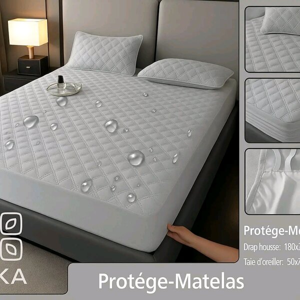 Protège-Matelas Imperméable pour Lit