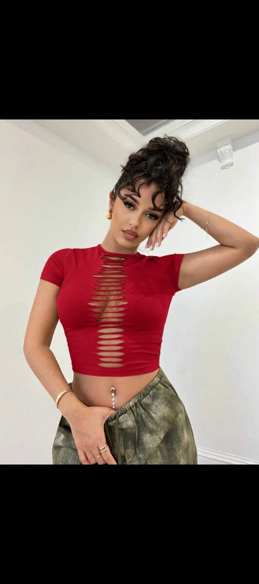 Top court en t-shirt stylé