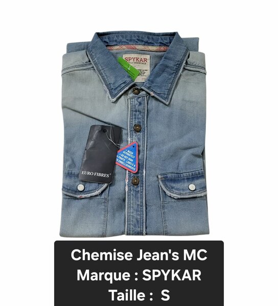 Chemise Jean's MC Spykar S