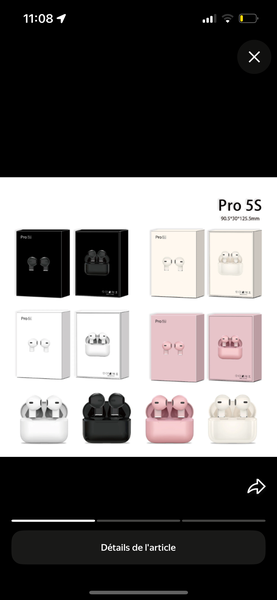 Écouteurs sans fil Pro 5S