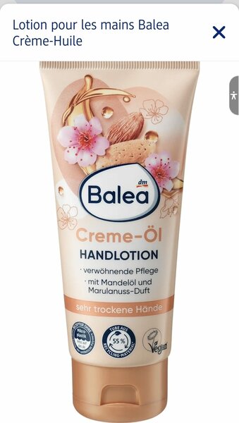 Balea Crème-Öl Mains