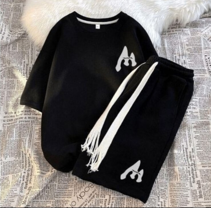 Ensemble sweat et short en coton pour homme