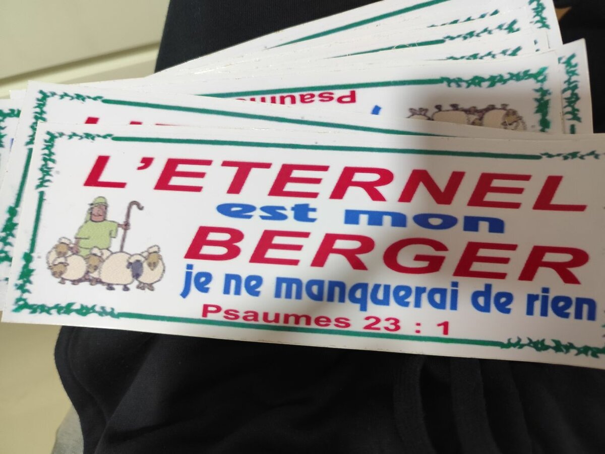 Autocollant Message Biblique