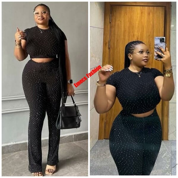 Ensemble élégant à paillettes