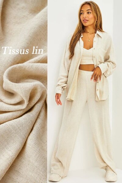 Ensemble élégant en lin