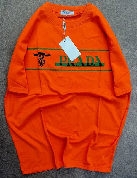 T-shirt Prada orange tendance