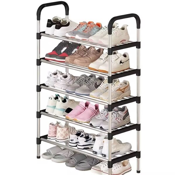 Rangement chaussures 6 étages - Métal