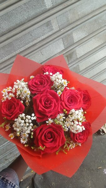 Bouquet de roses rouges