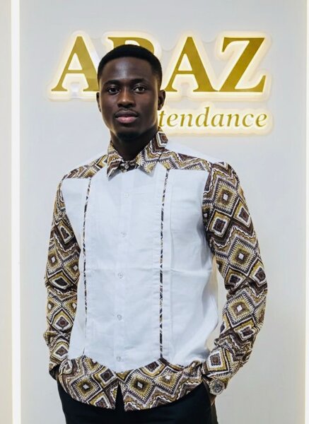 Chemise homme avec motif géométrique