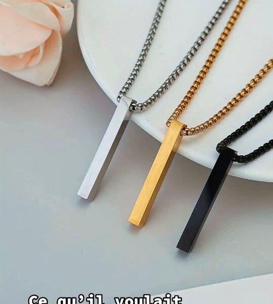 Collier Barre Minimaliste