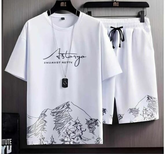 Tenue d'été imprimée homme