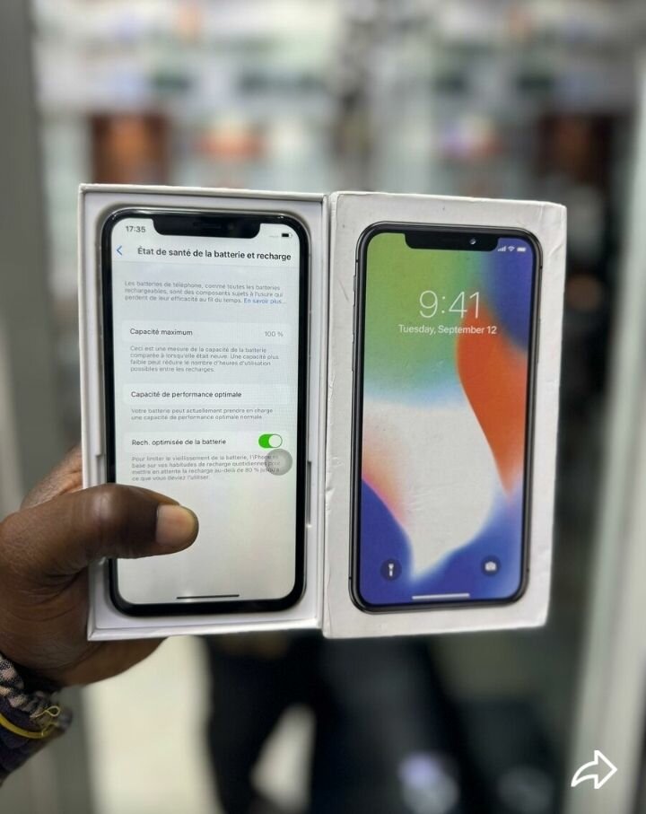 iPhone X 256Go Argent Réconditionné