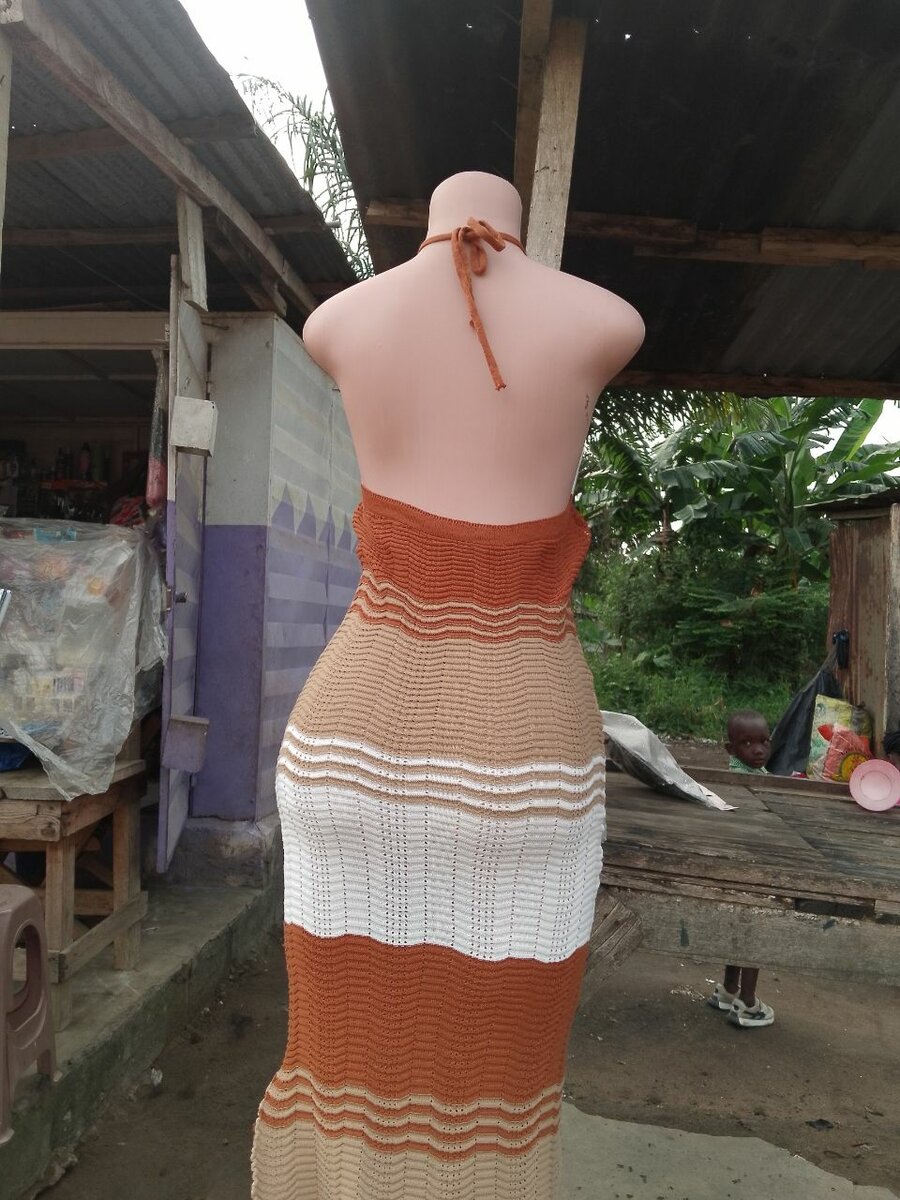 Robe tricotée pour femme