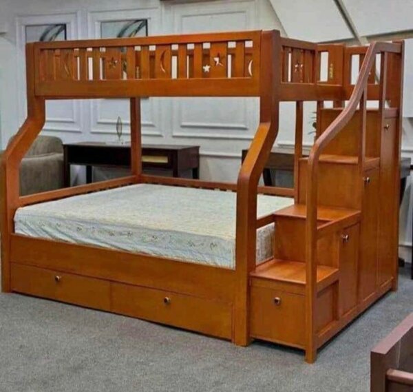 Lit superposé en bois pour enfants et adultes