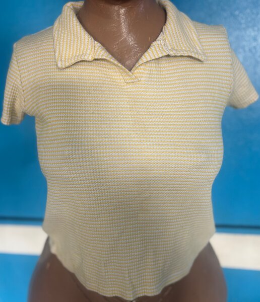 Polo Femme Jaune Élégant