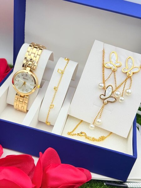 Ensemble Montre et Bijoux en Or