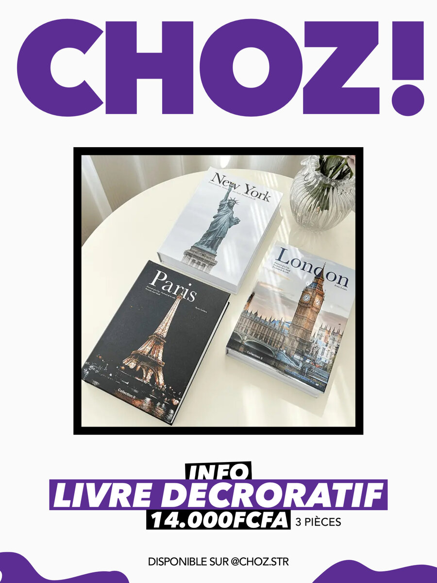 Livre decoratif