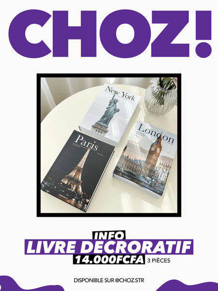Livre decoratif
