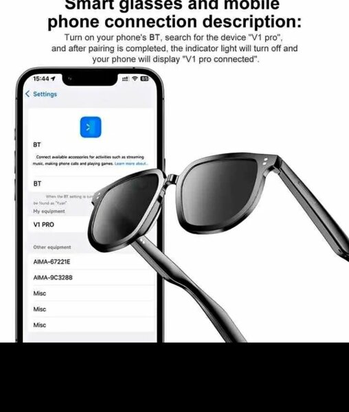V1 Pro Smart Glasses Bluetooth