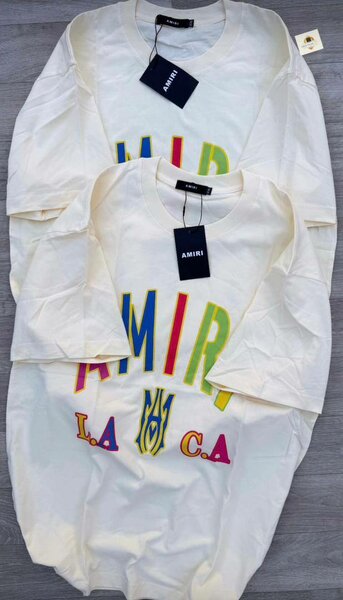T-shirt Amiri logo multicolore