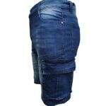 Shorts en jean biker homme