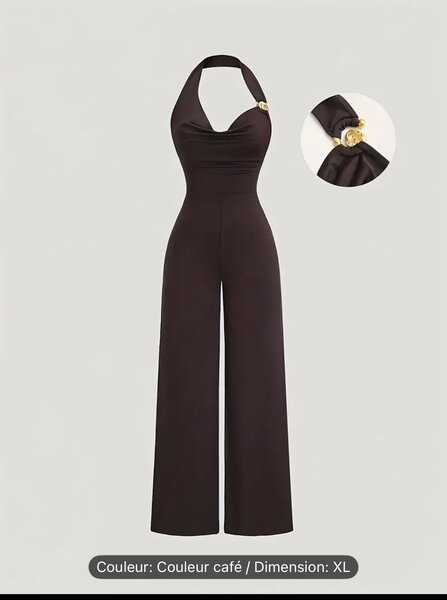 Combinaison élégante café