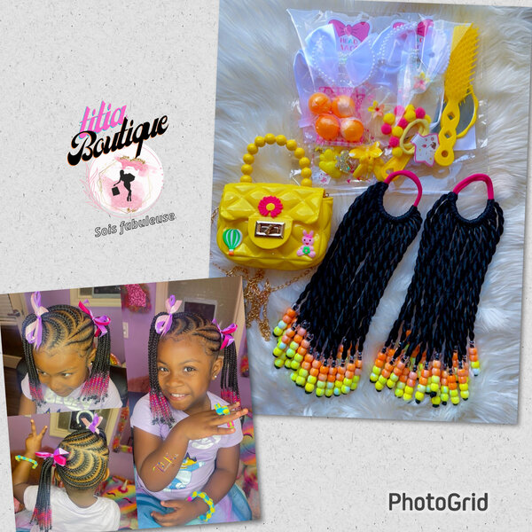 Extensions tressées pour enfants