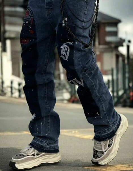 Jeans homme graffiti tendance
