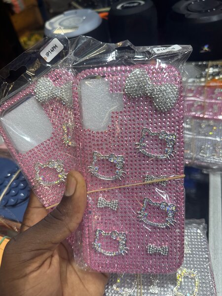 Coque Strass Rose Chat