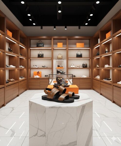 Sandales en cuir pour homme