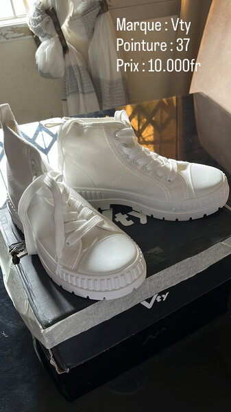 Baskets montantes blanches Vty