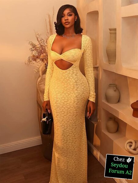 Robe élégante longue soirée