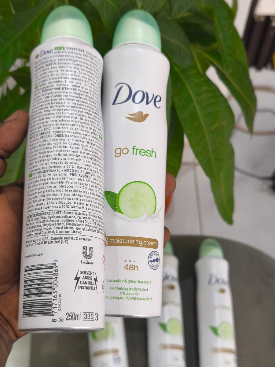 Dove Déodorant Go Fresh 250ml