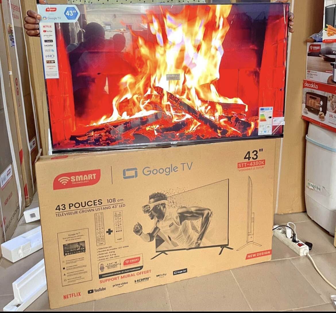 Télévision SMART 43 pouces Google TV