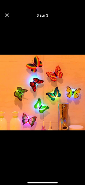 Papillons lumineux LED